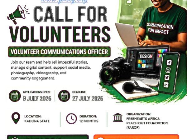 VOLUNTEER- Communication Officer Position